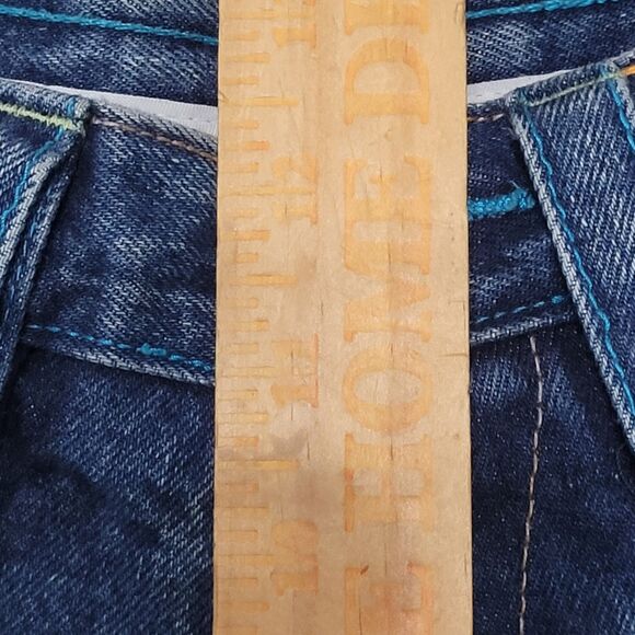 Unbranded Jean Shorts Mens 32 (30) Embroidered Jorts Skater Hip Hop  Jnco Style - Picture 7 of 14
